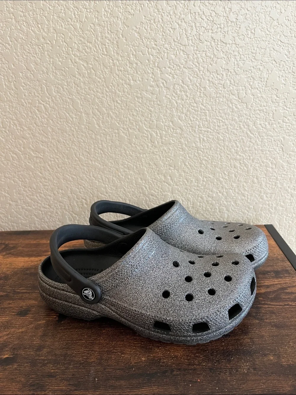 CROCS rainbow glitter